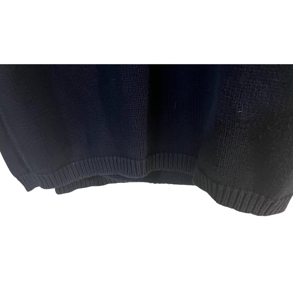 Liz Claiborne Liz&Co Petite Navy Cotton Flag Sweater Size Small - Picture 9 of 11